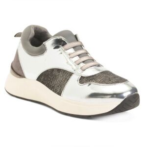 KENNETH COLE REACTION Christal Faux Lace Up Sneakers 👟 NWT $99 🔥